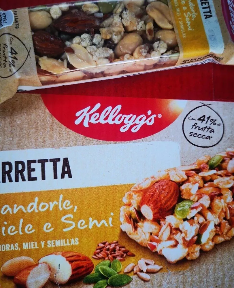 Barretta mandorle, cereali e semi