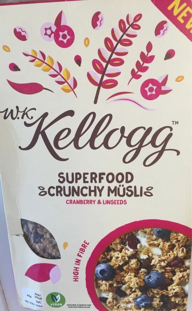 Superfood Crunchy Müsli - Cranberry & Lindseed