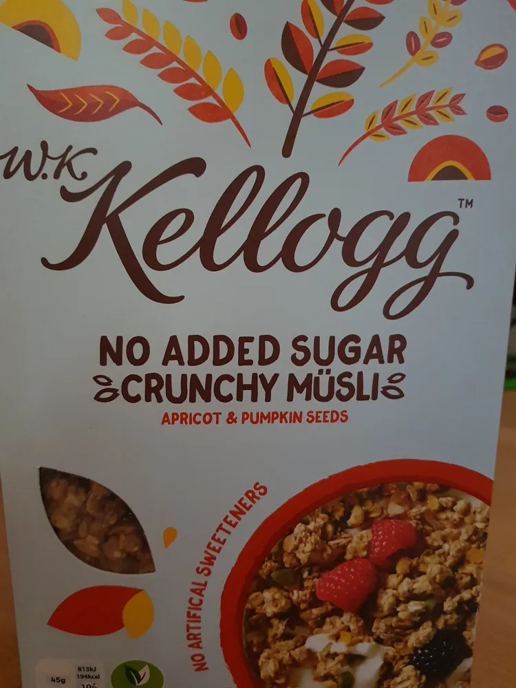 No added sugar Crunchy Müsli, Apricot&Pumpkin seeds