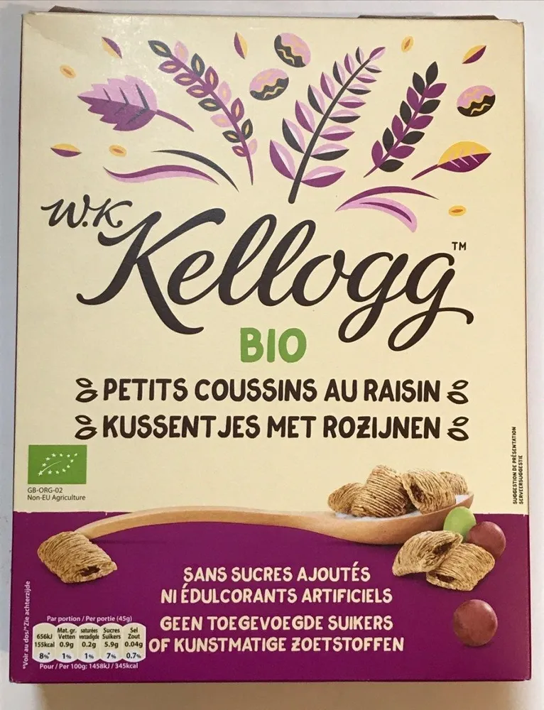 Bio Petits Coussins au Raisin