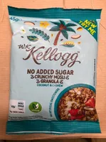 Crunchy müsli granola noix de coco et cacahuètes