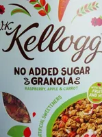 No added sugar Granola raspberry apple and carrot