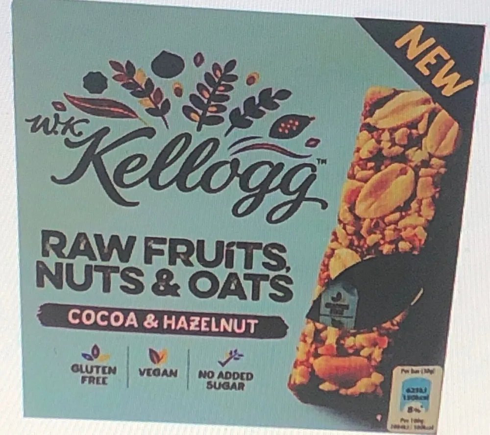 Kellogg's raw fuit cacao noisette