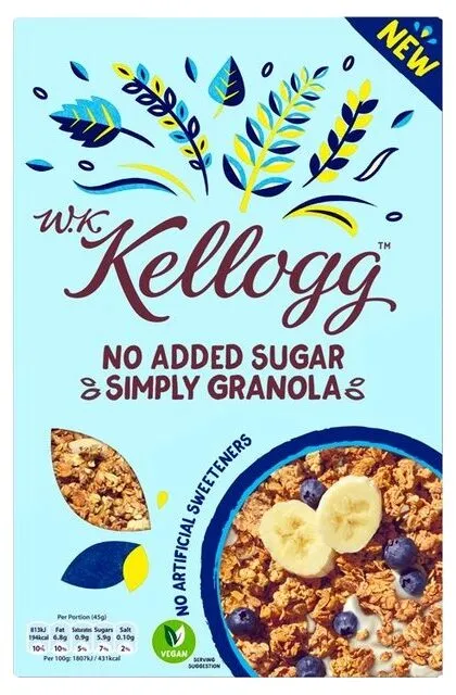 No added sugar simply granola
