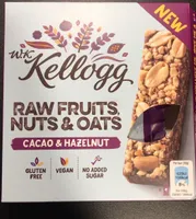 Raw Fruits, Nuts & Oats - Cacao & Hazelnut