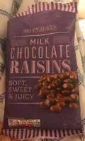 Raisins enrobés de chocolat lait