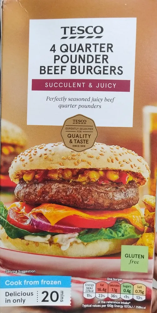 Beef Quarter Pounders