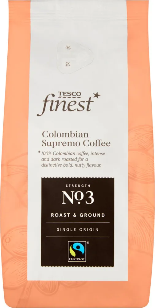 Tesco Finest Colombia Supremo Ground Roasted Coffee 227 G