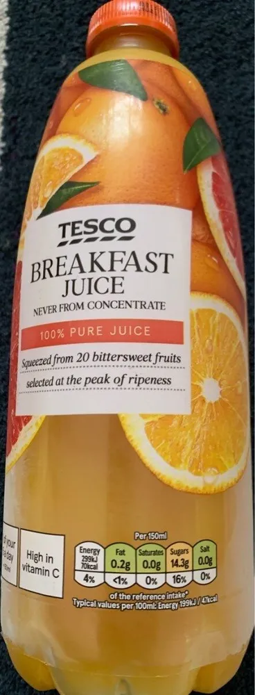 Tesco breakfast juice