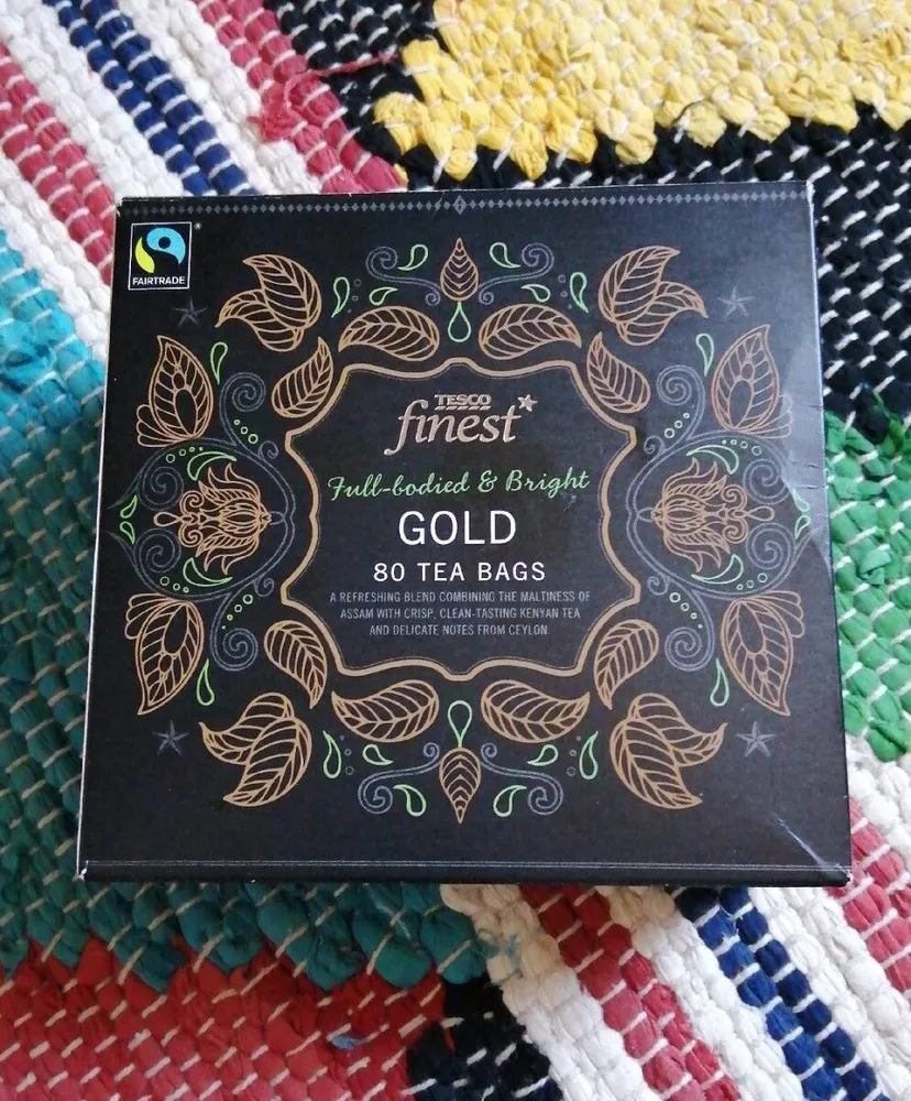 Tesco Finest Fair Trade Tea Bags Gold 80S 250G