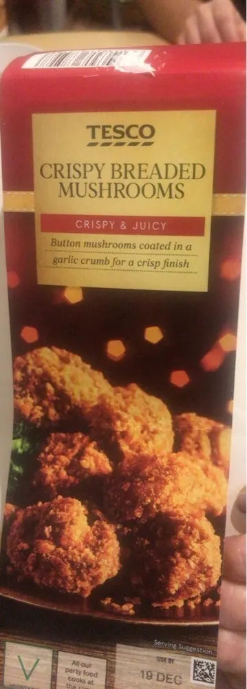 Crispy breaded mushrooms