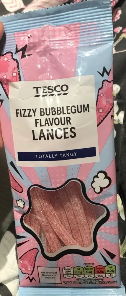 Fizzy Bubblegum flavour Lances