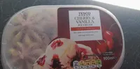 Cherry and vanilla ice cream