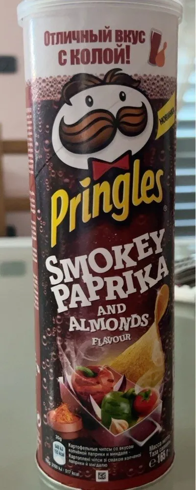 Pringles smokey paprika and almonds