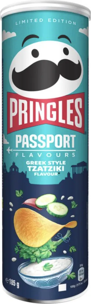Pringles Passport flavours Greek style Tzatziki flavour