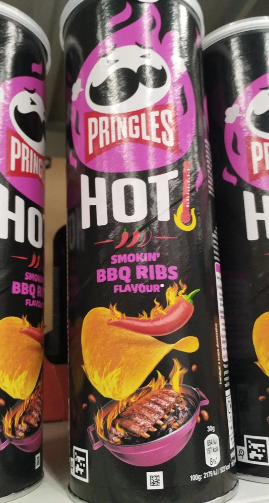 Pringles Hot Smokin’ BBQ Ribs Flavour