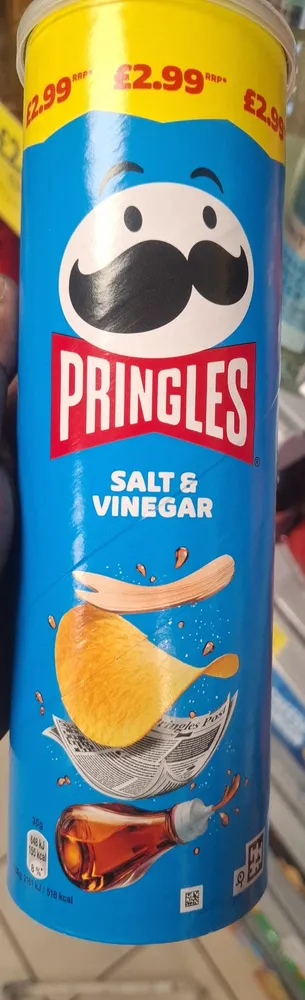 299 ROP £2.99 P PRINGLES SALT & VINEGAR 18 kcal ri