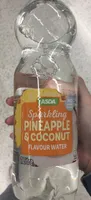 Sparkling pineapple and coconut flavour water