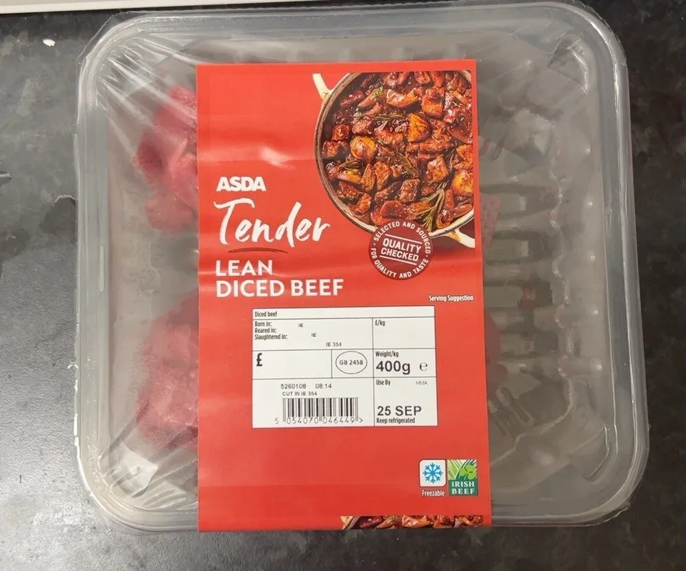 Tender Lean Diced Beef