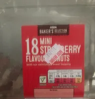 Mini strawberry flavour donuts