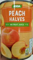 Peach halves in fruit juice