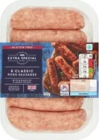Extra Special 6 Classic Pork Sausages