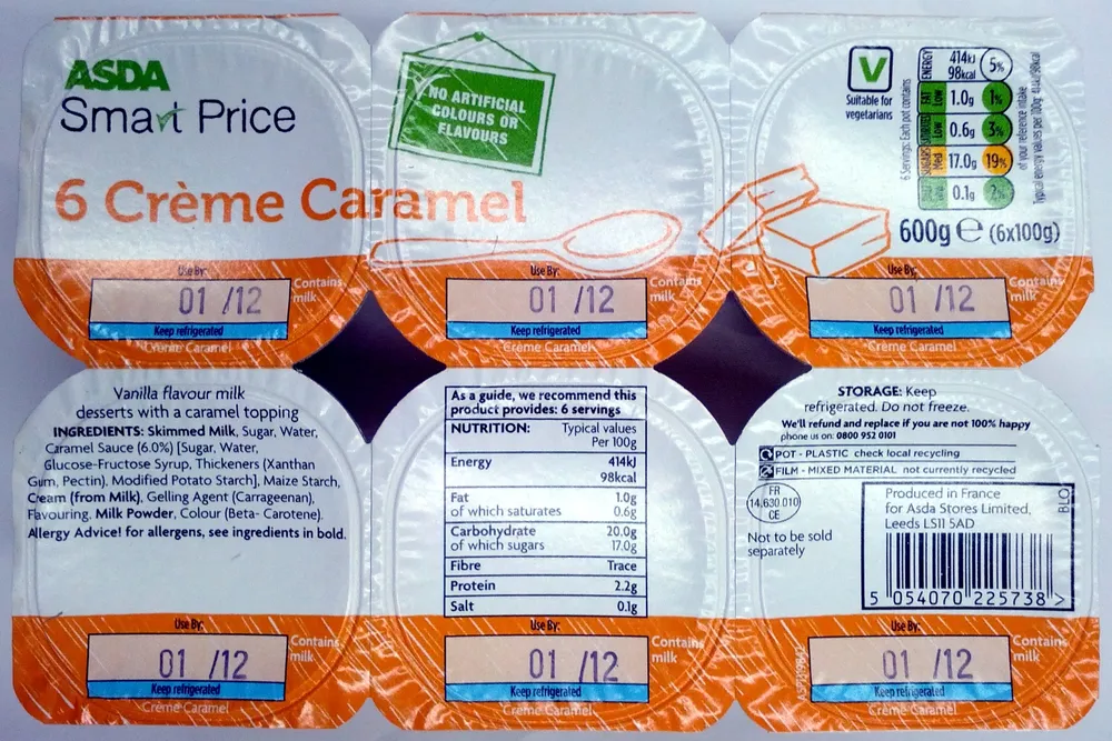 6 Crème Caramel