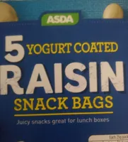 Raisin yogourt coated