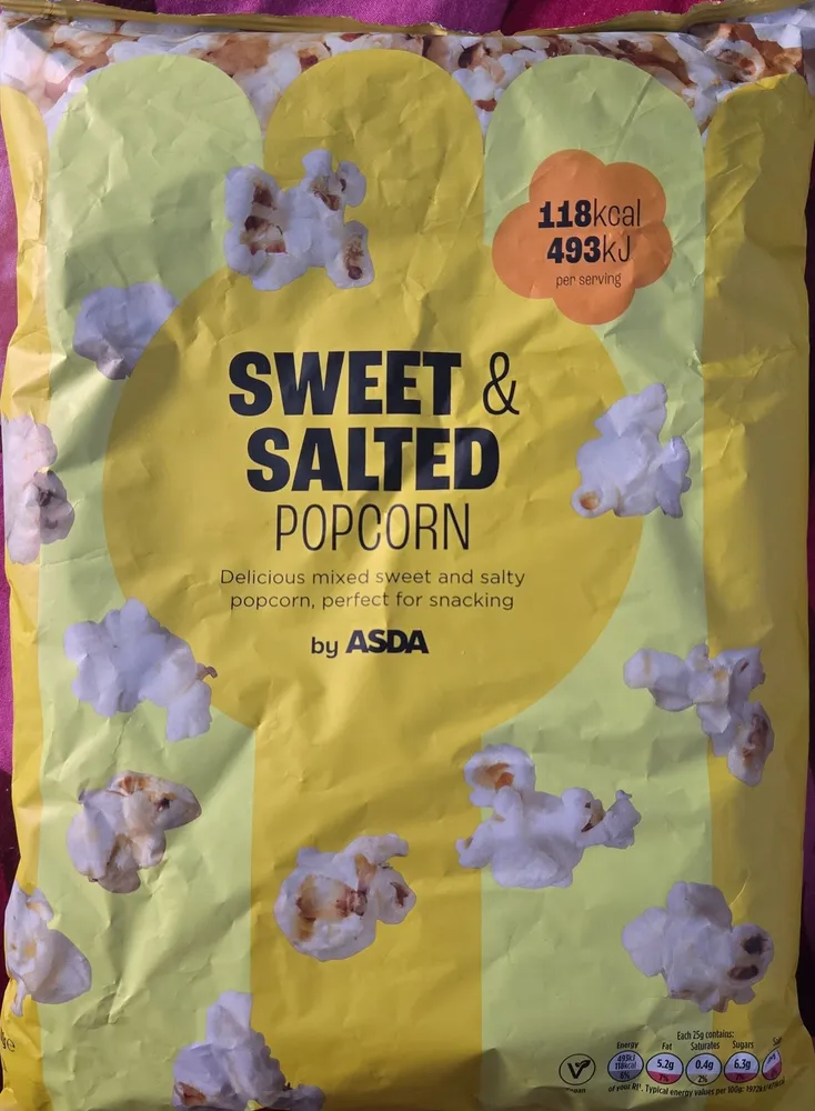 Asda Sweet and Salted Popcorn