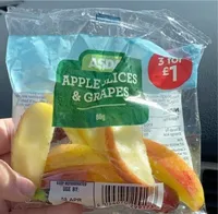 Apple slices & grapes