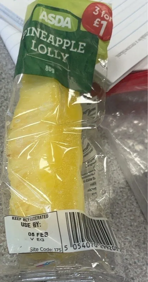 Pineapple lolly