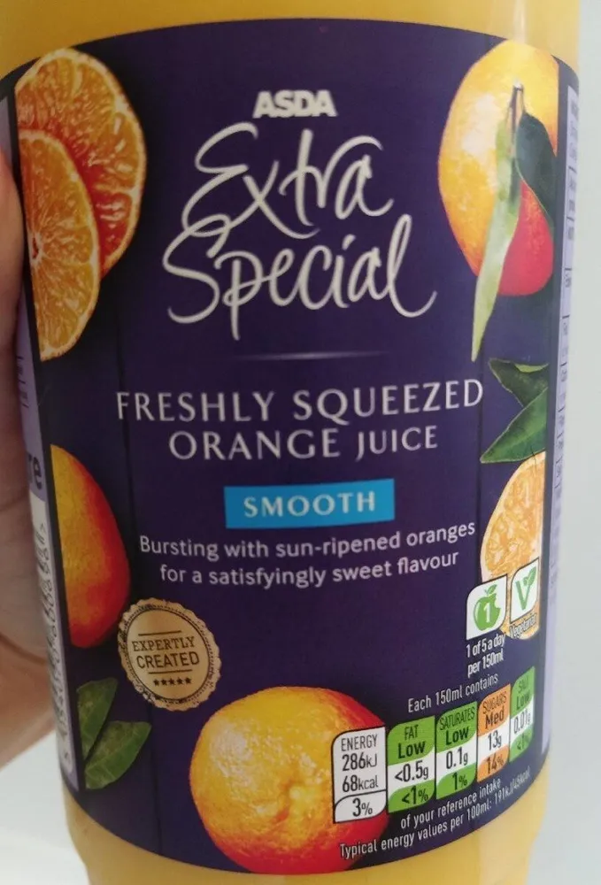 Asda Extra special freshly squeezed orange juice smooth