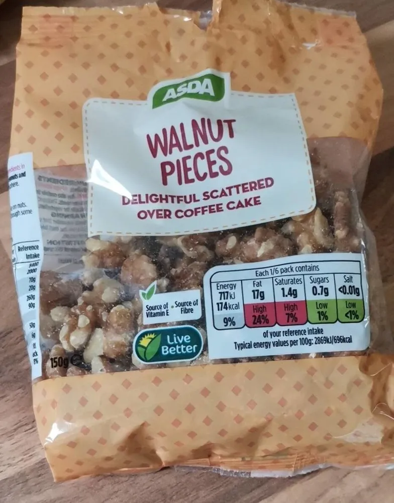 Walnut pieces