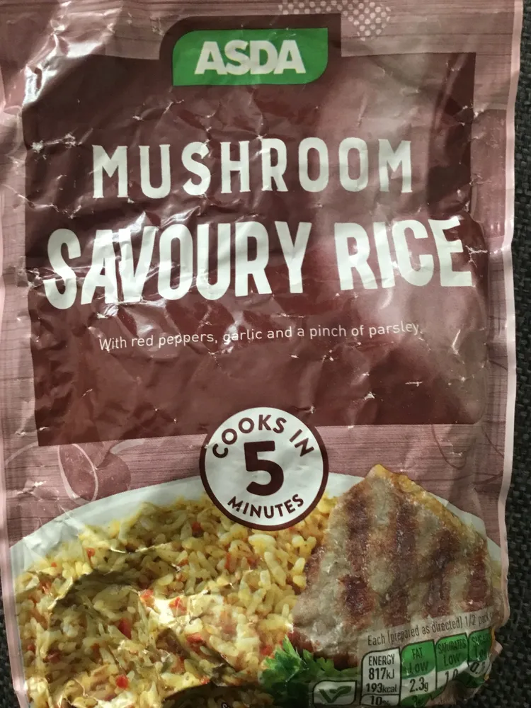 mushroom savoury rice