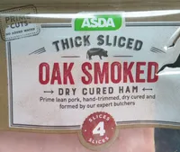 Thick Sliced Oak Smoked Dry Cured Ham