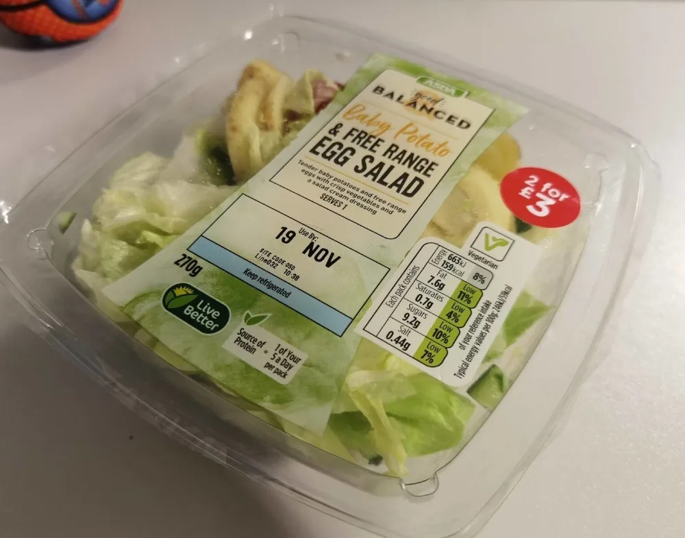 Baby potato & free-range egg salad