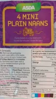 4 Mini Plain Naans