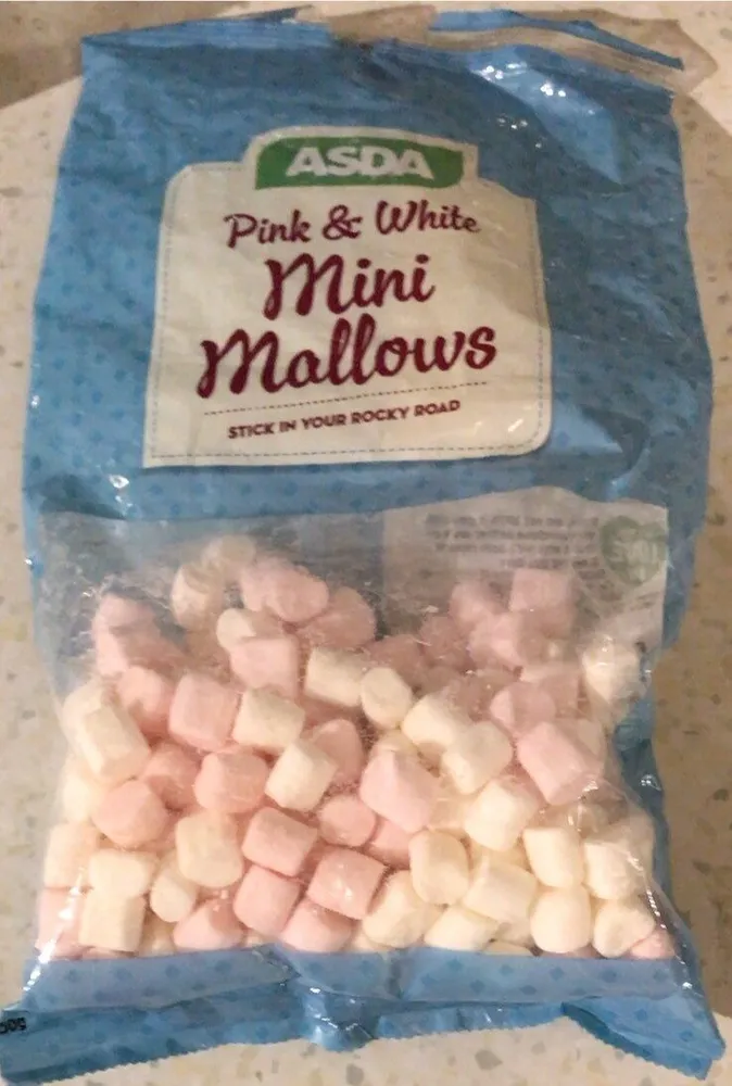 Pink amd white mini marshmellows
