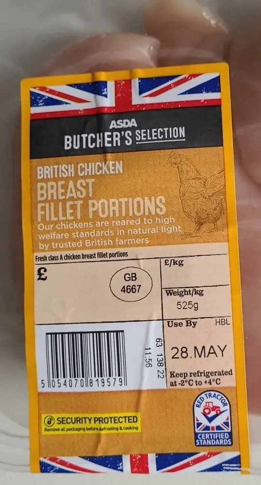 British chicken breast fillet portions