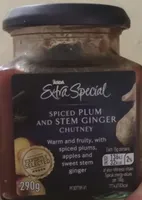 Spiced plum and stem ginger chutney