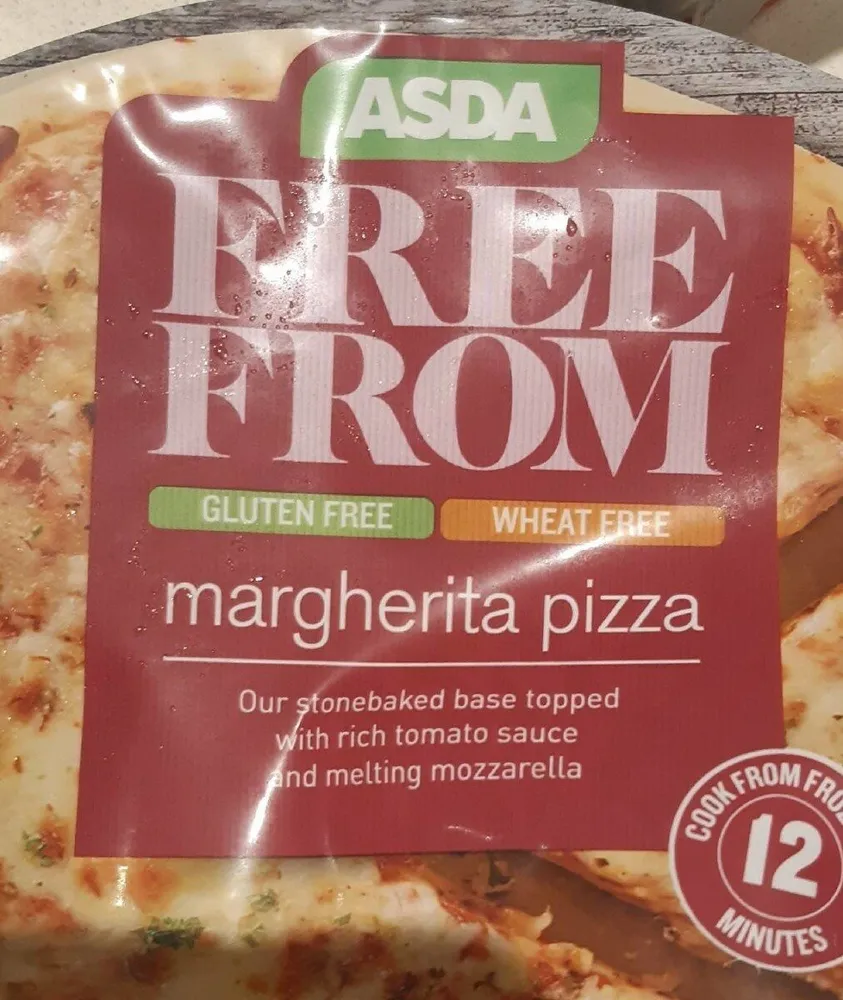 ASDA Free From GLUTEN MARGHERITA PIZZA Our stoneba