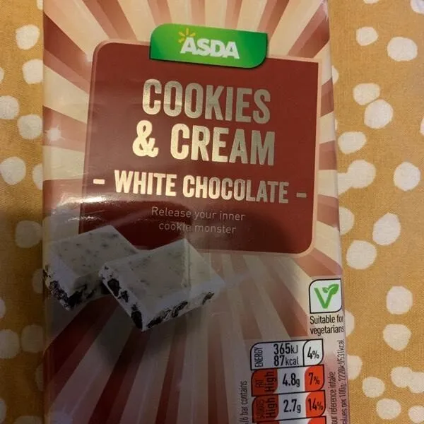 Cookies and cream white chocolate