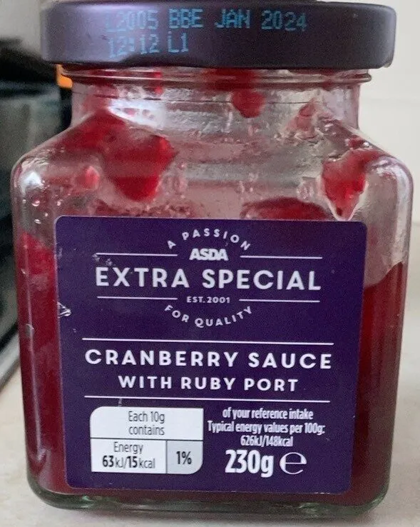 Cranberry sause with ruby port