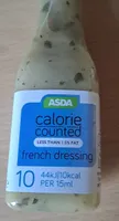 Asda calorie counted French dressing