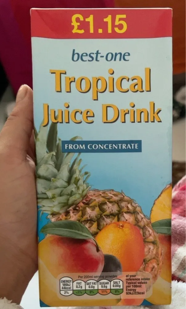 Tropical juice drink