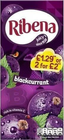 Ribena Blackcurrant £1.29 PMP