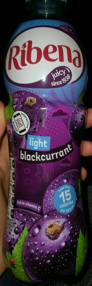 Ribena Blackcurrant Light Bottle