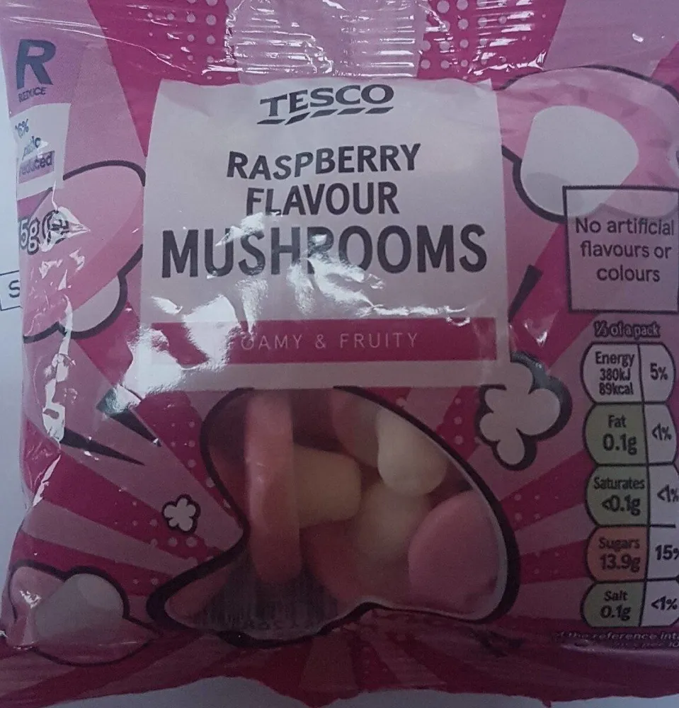Raspberry flavor mushrooms