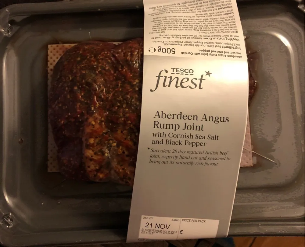 Tesco Aberdeen Angus Rump Joint