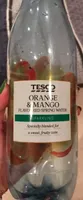 Orange and mango sparkling spring water
